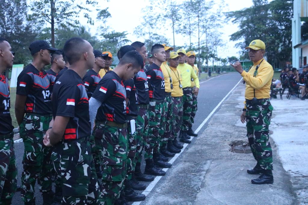 Prajurit Yonif 147/Ksatria Garuda Jaya Laksanakan Tes Kesamaptaan Jasmani