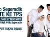 Ayo ke TPS Tanggal 27 ini, Golput Bukan Solusi